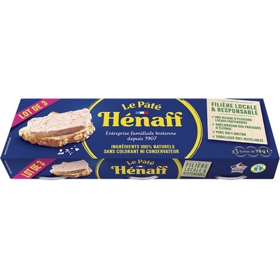 Pate pur porc 3x78g