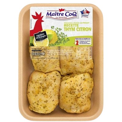 Cuisse de poulet thym/citron 550g
