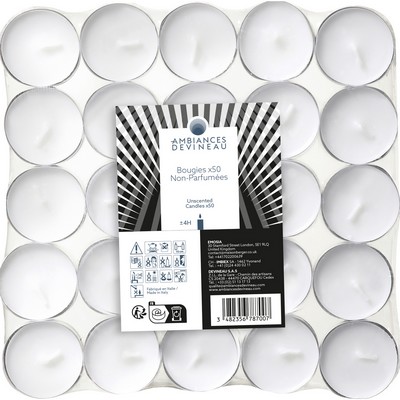 Chauffe-plats blanc PM x50 570g