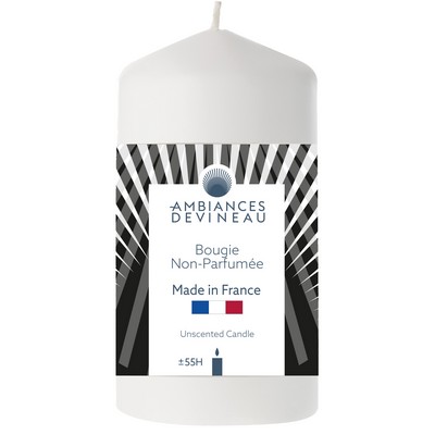 Bougie cylindrique blanc x1 365g