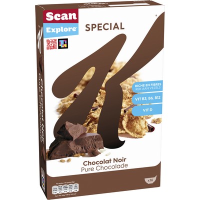 Cereales special k chocolat noir 500g