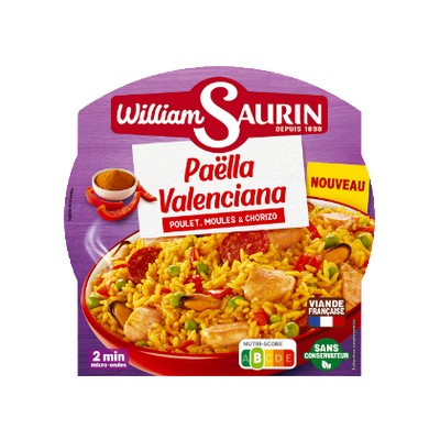Micro ondable paella valenciana 285g