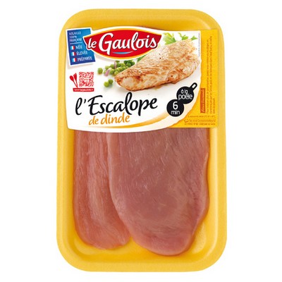 Escalope dinde x2 p.variable 250g