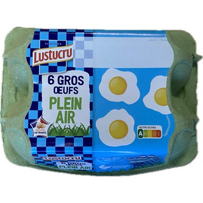Oeufs plein air gros x6