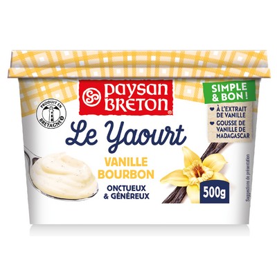 Le yaourt vanille bourbon 500g