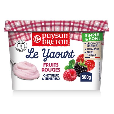 Le yaourt fruits rouges 500g