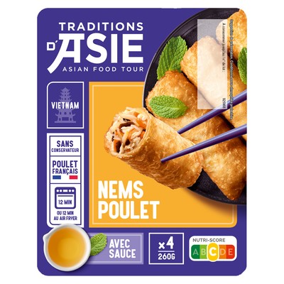 4 nems poulet sce nuoc mam 260g