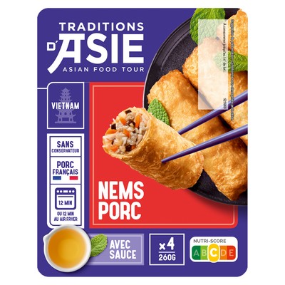 4 nems porc sce nuoc mam 260g