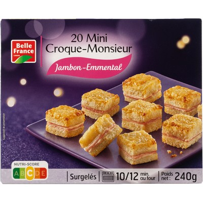 Mini croque monsieur x20 240g