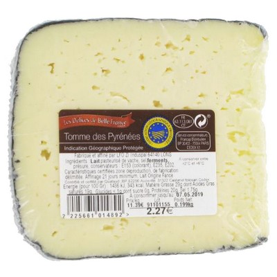 Tomme Pyrénées 54%mg p.varia 300g
