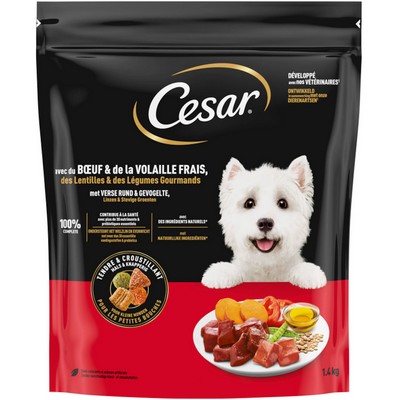 Croquettes divers gouts petit chien adul 1.4KG