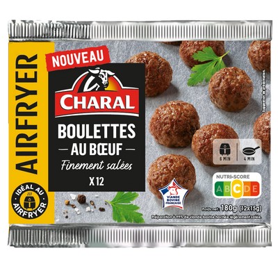 Boulettes boeuf air fryer VBF x12 180g