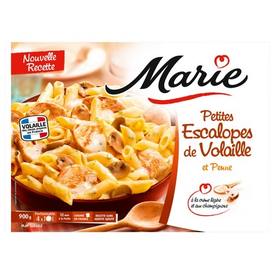 Escalope de volaille et penne 900g