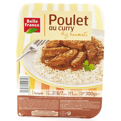 Poulet curry riz 300g
